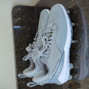Under Armour Harper 7 Low ST Baseball Cleats 9 Gray White